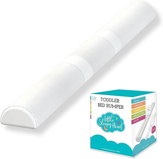 Toddler Bed Bumper Guard – Soft Foam Safety Bed Rail for Toddlers with Non-Slip Cover – Child Sleep Barrier for Twin, Full, Queen & King Mattress – Washable Kids Protection for Home or RV (1 Pack)