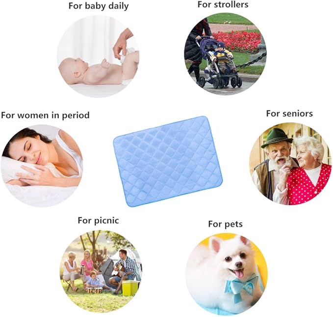 Topwon Quilted Changing Pad Waterproof, Crib Mattress Pad Liner,Comfy and Soft Foldable Mattresses 23'' x 31'' Protection for Kids, Adults, Elderly | Liquid, Urine, Accidents (Pack of 1)