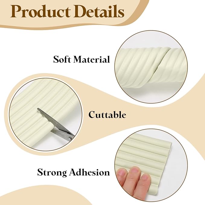 uxcell Bunk Bed Ladder Pad, 16.4ft NBR Self-Adhesive Corner Edge Protector Soft Furniture Corner Guard for Ladder Table Desk Edge, White