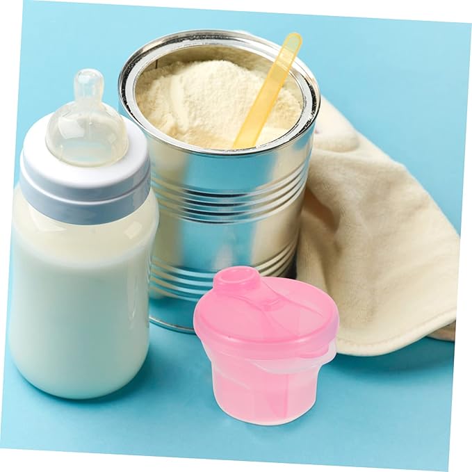 4pcs Rotating Dispensers Powder Containers Compact Storage for Travel Capacity Safe Easy to Clean for Powder and Snacks