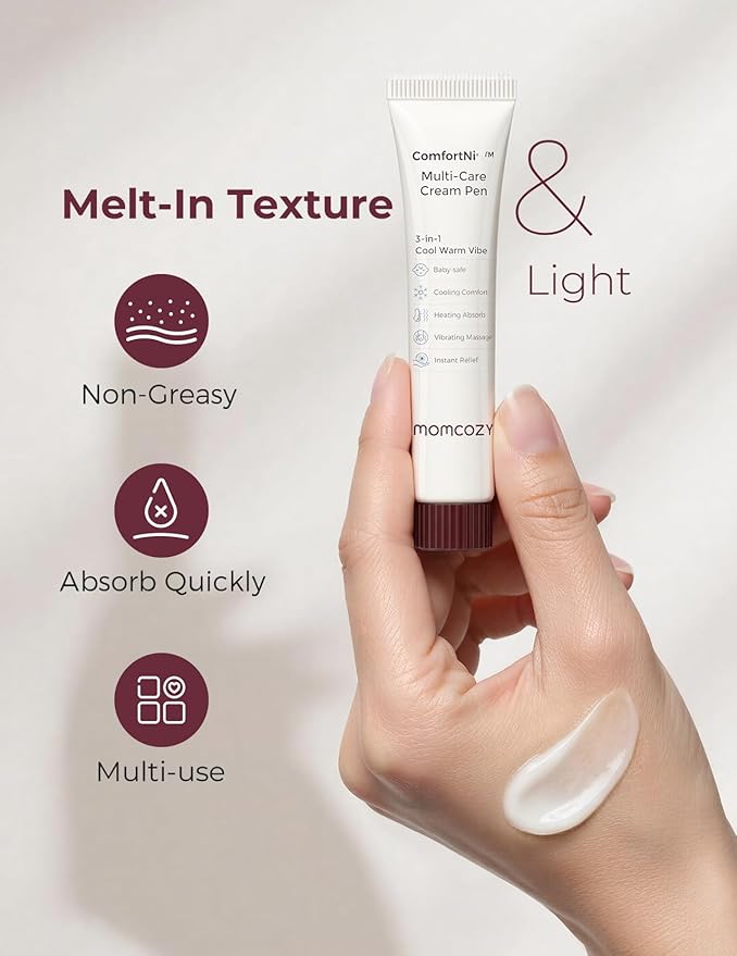 Momcozy ComfortNip™ Nipple Cream Refill for 3-in-1 Multi-Care Cream Pen Vegan Soothing Nipple Cream Safe for Breastfeeding(0.71 oz)