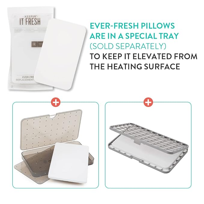 Prince Lionheart Ever-Fresh Wipe Warmer Replacement Pillows for Ultimate, Premium, EVO, and POP Baby Wipe Warmer that Keeps Baby Wipes Warm and Fresh, Prevents Discoloration in Baby Wipes (Pack of 6)