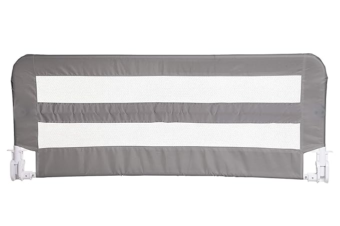 Little Chicks Fold Down Sydney Toddler Bed Rail Guard - Extra Long 43.25in - Fits Twin, Full and Queen Size Mattress with Anchor Safety System