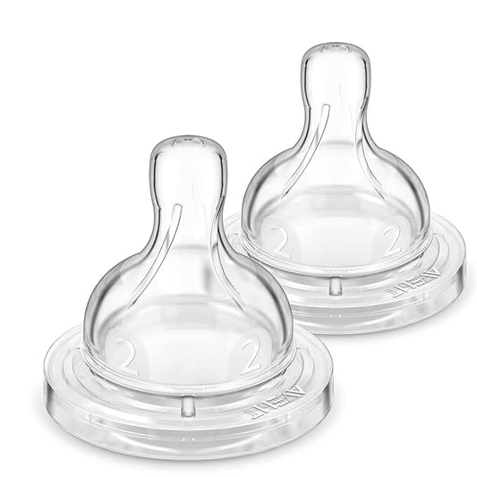 Philips Avent Anti-Colic Baby Bottle Flow 2 Nipple, 2pk, SCY762/02