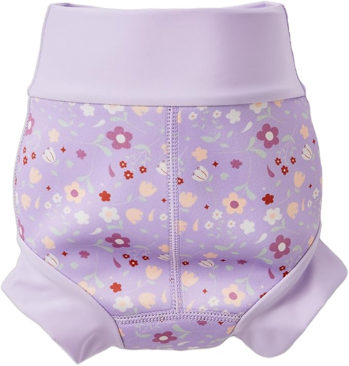 Splash About Happy Nappy Reusable Swim Diaper, Lilac Spring, 12-24 Months
