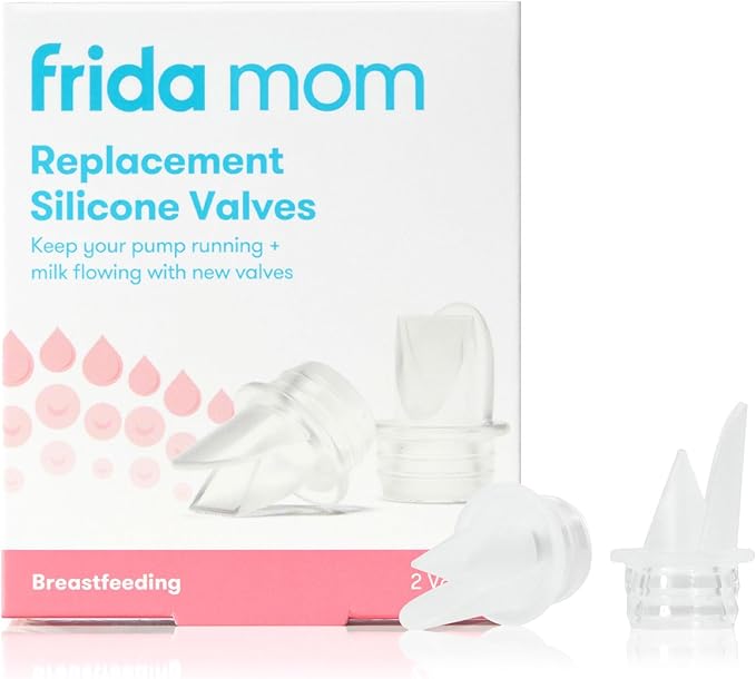 Frida Mom Breast Pump Valve Replacement, Duckbill Valves, Compatible with Frida Mom 2-in-1 Manual + Silicone Suction Breast Pump, BPA Free