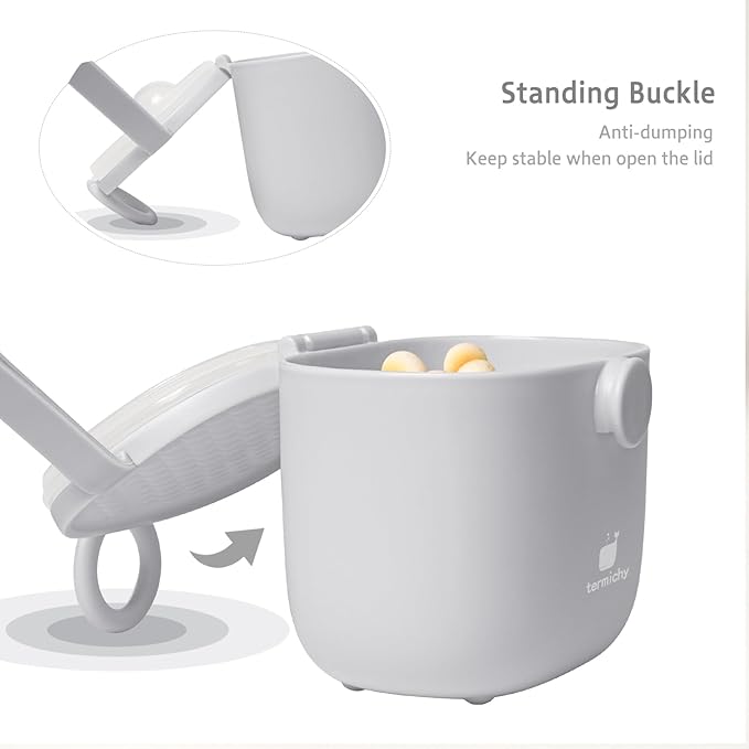 Termichy Baby Formula Dispenser, Portable Milk Powder Dispenser Container with Carry Handle and Scoop for Travel Outdoor Activities with Baby Infant, 8.8OZ, 0.55LB, 250g, 500ml