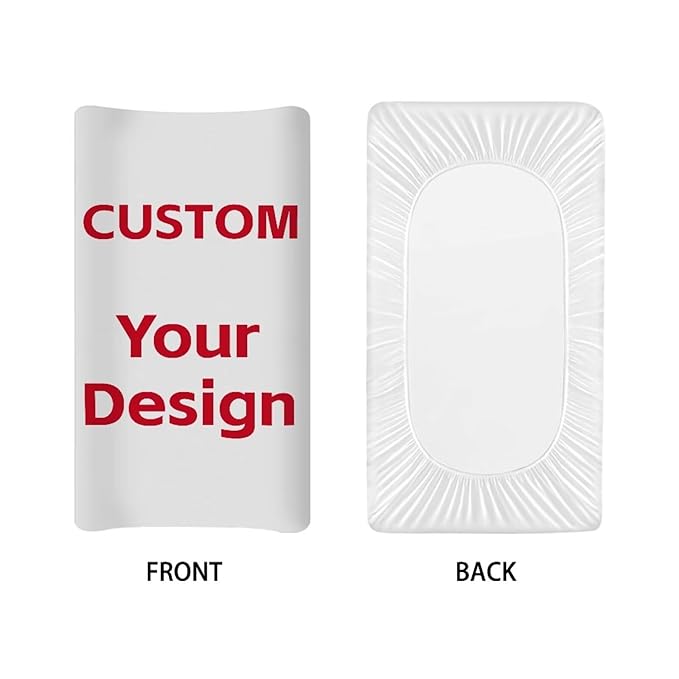 Custom Changing Pad Cover Add Your Design Here for Soft Skin-Friendly Changing Table Sheets for Baby Boy and Baby Girl, Personality