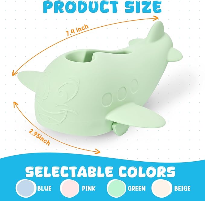 Bath Spout Cover, Baby Bathtub Faucet Cover, Universal Silicone Safety Guard with Anti-Slip Strap, Whale Design for Kids/Toddlers, Prevents Bumps & Scalds (Green)