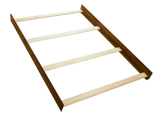 Full-Size Conversion Kit Bed Rails for Oxford, Soho, Ozlo & Avalon Baby Convertible Cribs - Solid Wood - Toddler & Adult Rail for Full-Size Bed - Nursery & Baby Furniture (Rustic Brown, Hook-On Kit)