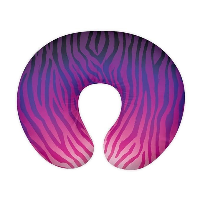 Forchrinse Purple Stripe Nursing Pillow Cover for Boys Girls Breastfeeding Pillow Cover for Baby Newborn Pillow Slipcover for Breast and Bottle Feeding
