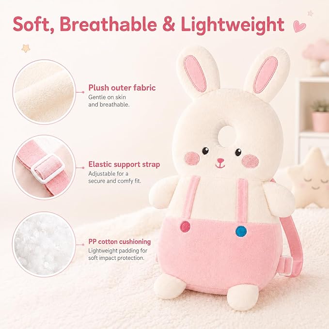 Baby Walker Head Protector BackpackToddler Adjustable Baby Head Protection Backpack (Style Q)