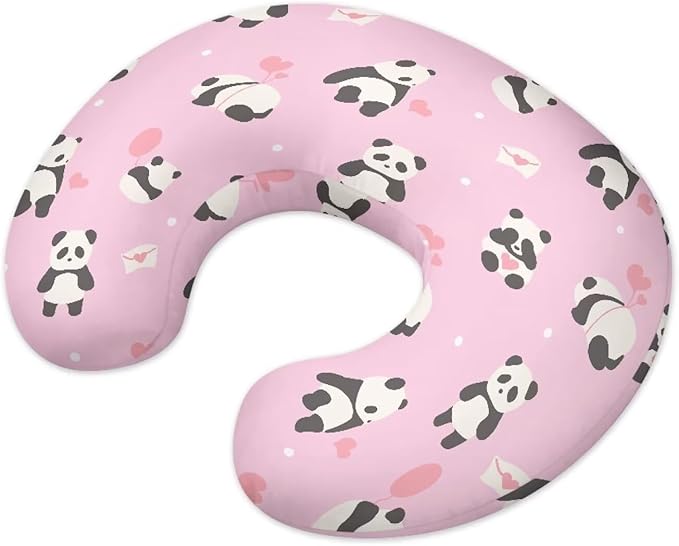 Panda 1 Nursing Pillow Cases for Newborn Support for Breastfeeding, Bottle Feeding & Bonding Feeding Pillow Cover Stretchy Comfortable Pillow Slipcover Cover Only