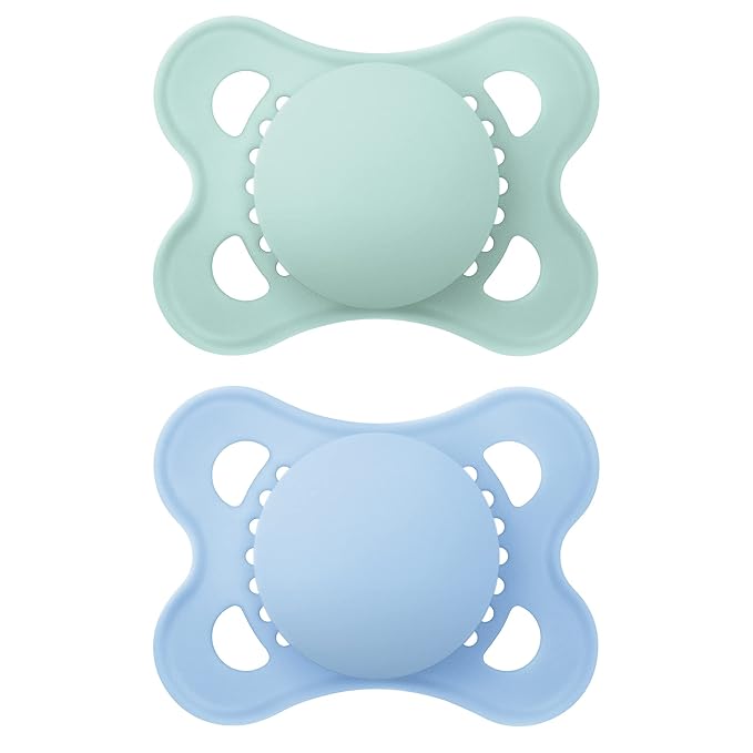 MAM Easy Start Anti-Colic Bottle, Baby Essentials, Medium Flow Bottles with Silicone Nipple & Original Matte Baby Pacifier, Nipple Shape Helps Promote Healthy Oral Development