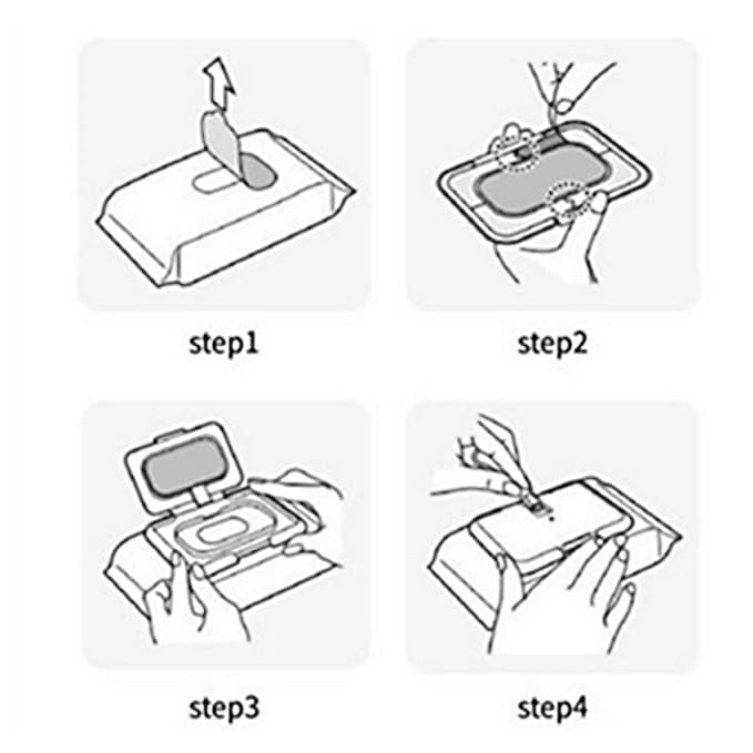 Plplaaoo Rechargeable Baby Wipe Warmer Portable USB Wet Wipe Heater with Constant Temperature, Double Layers Cover, Ultra-Thin Design for Home, Car & Travel,Compact Wipe Warmer