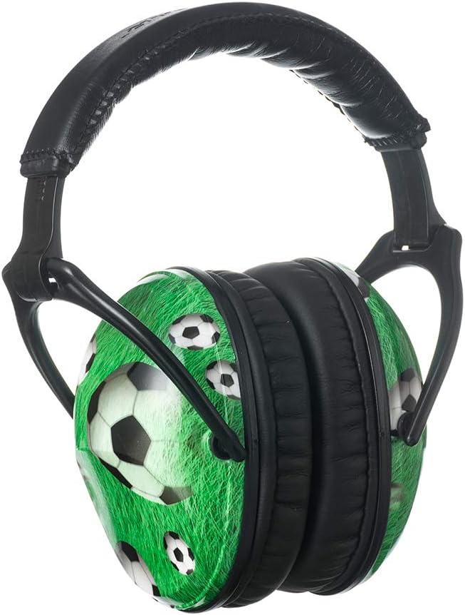 Kids Hearing Protection,25dB NRR Noise Reduction,Sound Proof for Kids,Toddler,Safety Earmuffs for Concert,Airplane,Autism,Monster Jam,Travel,School- Football