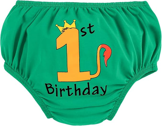 IMEKIS Baby Boys 1st Birthday Diaper Covers Wild One Dinosaur Space Shorts Cake Smash Photo Shoot Bloomers Casual Pants