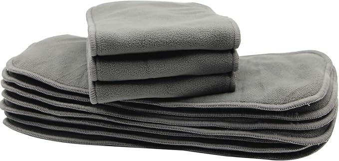 Microfiber Inserts for Cloth Diapers (10pcs-4 Layers Microfleece Inserts)