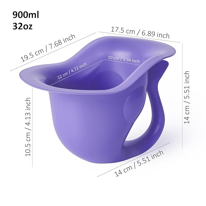 Newborn Baby Potty- the Diaper-Free Solution for Indoor & Outdoor Elimination Communication; Cute Fish Design (Purple)