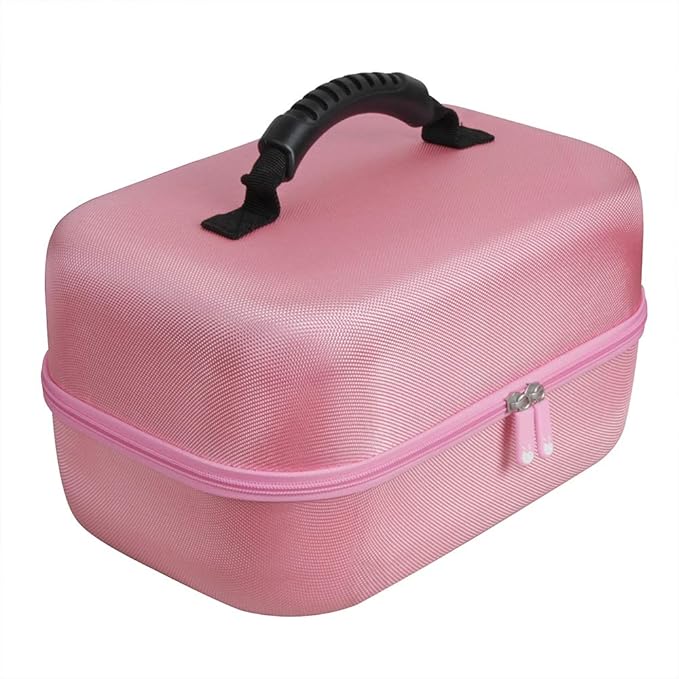 Hermitshell Hard Travel Case for Spectra S1 S2 Plus Electric Breast Milk Pump (Pink)