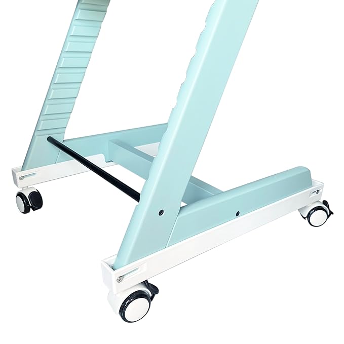 Wheels Compatible with Stokke Tripp Trapp High Chair, with Safety Locks,360° Rotation, Silent Casters,Convenience,No Drilling Required Undamaged Your Highchair（White）