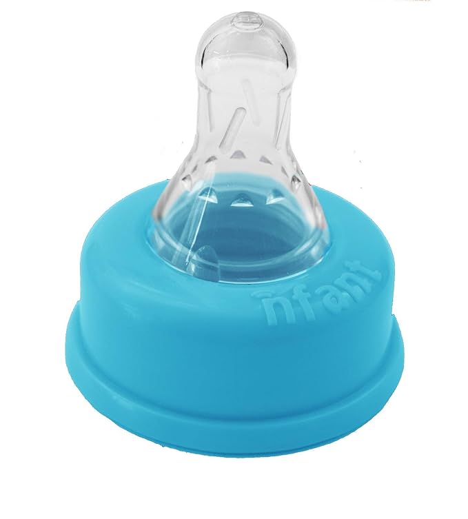 nfant | Bottle Feeding - 2X Standard Flow Nipple, Blue (18ml/min), 4-Pack