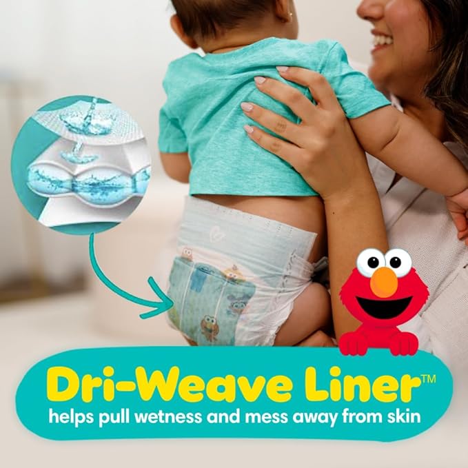 Pampers Diapers - Baby Dry - Size 3, 32 Count, Absorbent Disposable Infant Diaper (Packaging May Vary)