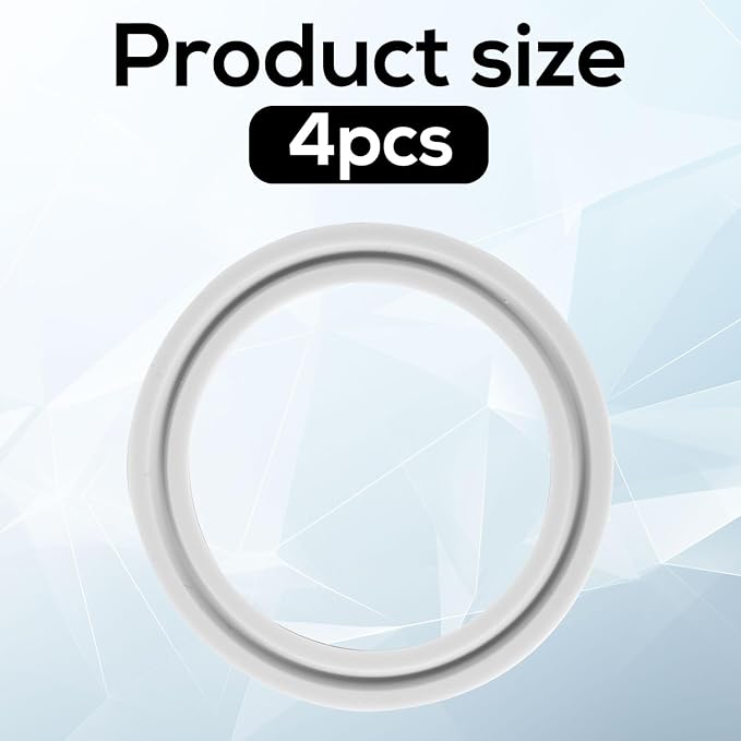 4pcs Seal Rings for BOLOLO Portable Bottle Warmer, Premium Silicone Lid Ring BPA Free Replacement Parts Accessories Gasket Sealing O Rings Compatible with BOLOLO