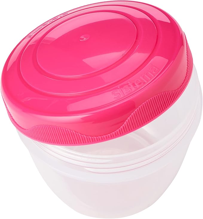 Sistema To Go Collection Snack 'N' Nest Food Storage Container, Color Received May Vary, Set of 3, 150 ml, 305 ml, 520 ml