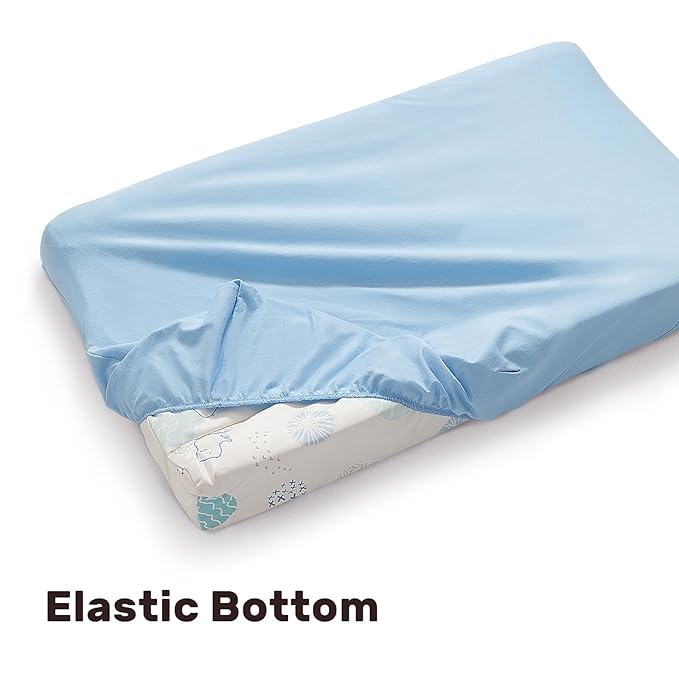 Pack of 2 Changing Pad Cover, 100% Cotton Breathable Changing Table Cover, Ultra Soft Diaper Changing Pad Covers Sheets for Newborns Infant Babies Girls Boys (Blue and Planets)