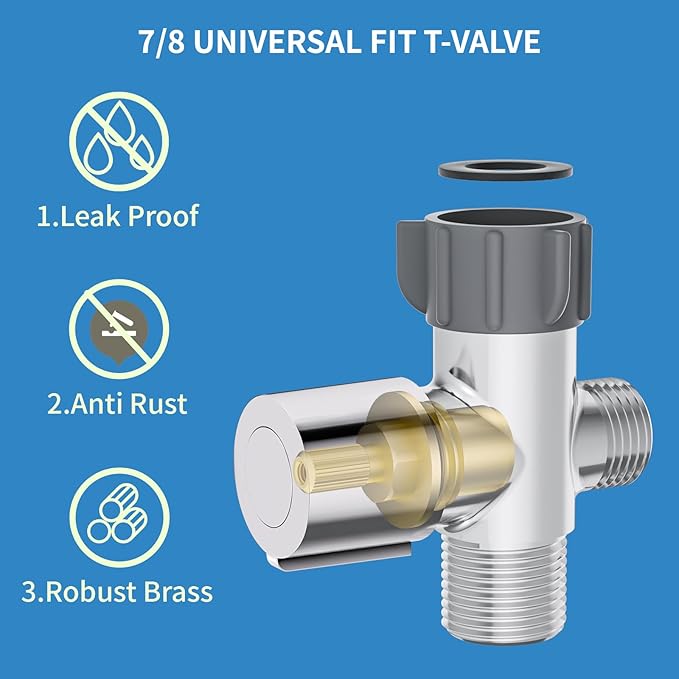 Handheld Bidet Sprayer for Toilet, Bidet Sprayer Kit with Stainless Steel Hose for Feminine Wash, Adjustable Water Pressure Handheld Sprayer for Cloth Diaper Wash (Brushed Nickel)