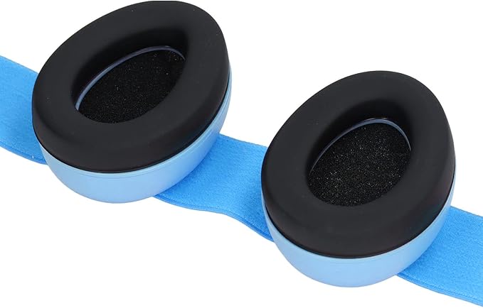 SUNGOOYUE Noise Cancelling Infant Ear Muff, Soft Padded Design Baby Earmuff Ear Protection Headphones with Elastic Headband(Blue)