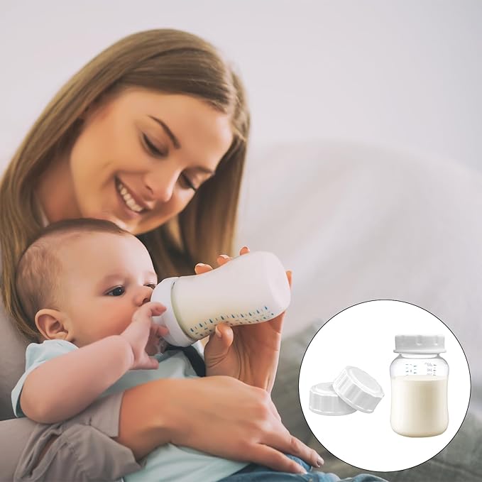 6pcs Travel Bottle Caps for Avent, Baby Bottle Caps Bottle Lids Replacement Baby Bottle Lids Compatible with Avent Wide-Mouth Bottles