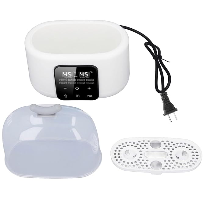 Double Bottle Warmer with Smart Temperature Control, Fast Baby Food Heater and Defrost Warmer with Timer for Twins, LED Display Accurate Temperature Adjustment for Baby Milk Breastmilk (Green)