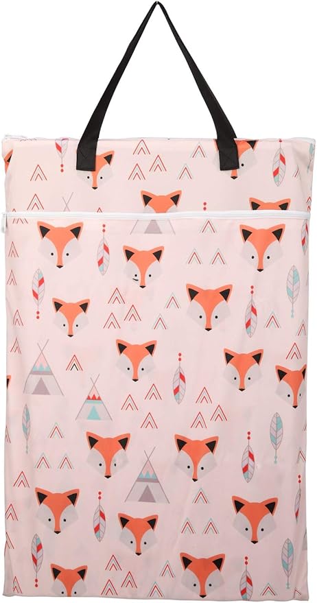 2 Pack Large Hanging Wet Bags Laundry Pail Bags Cloth Diapers Reusable