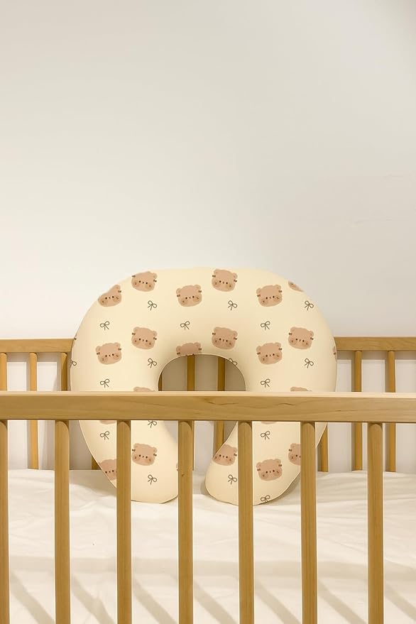 Nursing Pillow Covers 2 Pack, Breastfeeding Pillow Slipcovers Soft and Stretchy, Nursing Covers for Baby Girls Boys Newborn