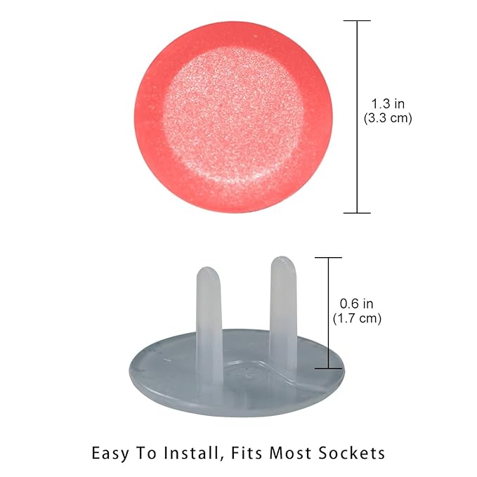 Outlet Covers, Child Safe, Easy Install, Pure Pink Pattern