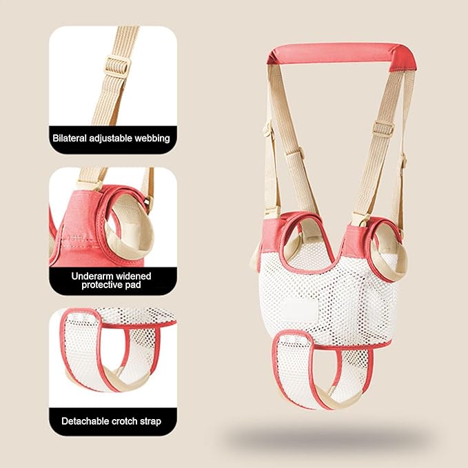 Toddler Walking Harness - Child Walker Assistant Belt, Adjustable Baby Walking Aid | Breathable Backpack Leashh for Kids, Toddler Walking Support Strap, Safe Walking Helper Suitable for Children