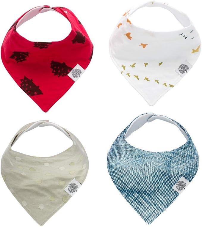 Parker Baby Bandana Drool Bibs for Boys, Girls & Unisex - Soft & Stylish Teething Bibs for Babies