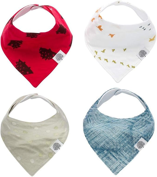 Parker Baby Bandana Drool Bibs for Boys, Girls & Unisex - Soft & Stylish Teething Bibs for Babies