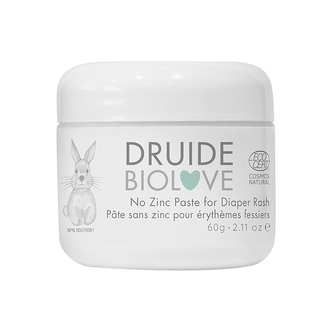 BioLove Diaper Rash Cream, Organic Toddler,Organic No Zinc Paste For Diaper Rash Treatment Cream, With Shea Butter and Oatmeal, Gentle Skin Baby Cream Care Essentials – 60 g (2.11 oz Size Chamomile
