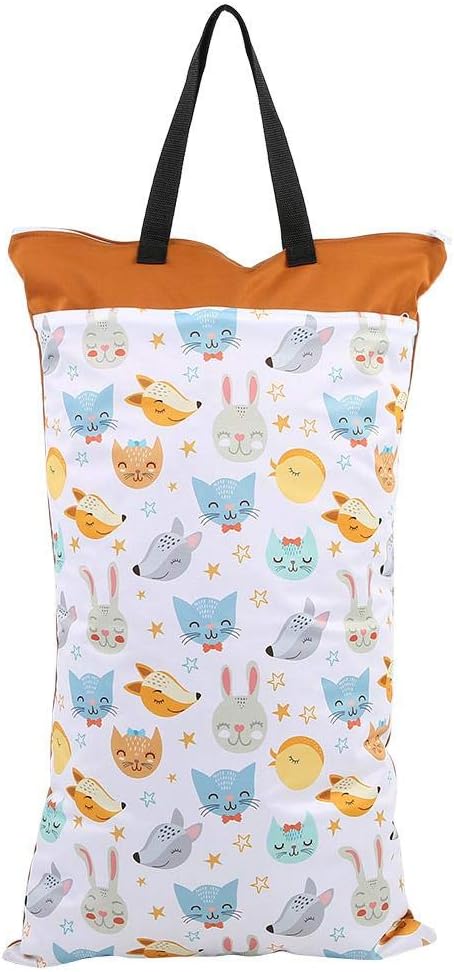 Large Hanging Wet Dry Cloth Diaper Pail Bag for Reusable Diapers or Laundry Reusable Hanging Wet Dry Cloth Diaper Bag(#1)