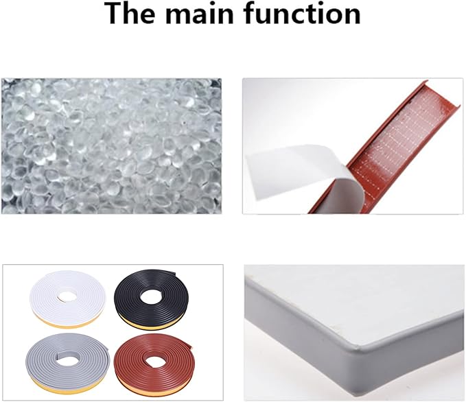 U-Shape Edge Banding, 16.4ft Self Adhesive Veneer Edging,TPE Flexible Furniture Edge Protector for Cabinet Repair Furniture Restoration (40MM, Grey)