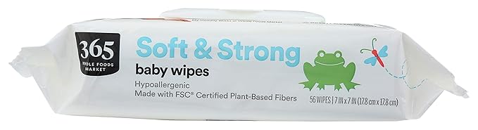 365 by Whole Foods Market, Baby Travel Wipes, 56 Count (Pack of 3)