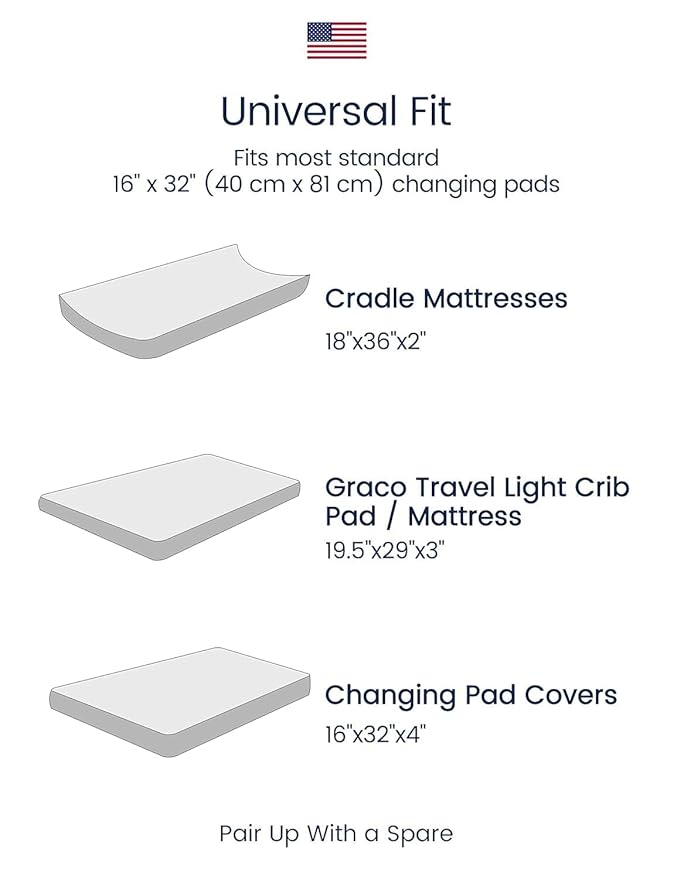 TotAha Premium Stretchy Changing Pad Cover, Buttery Soft Diaper Changing Pad Covers for Girls Boys, Super Stretchy Jersey Knit Changing Table Covers2-Pack, Purple Butterfly