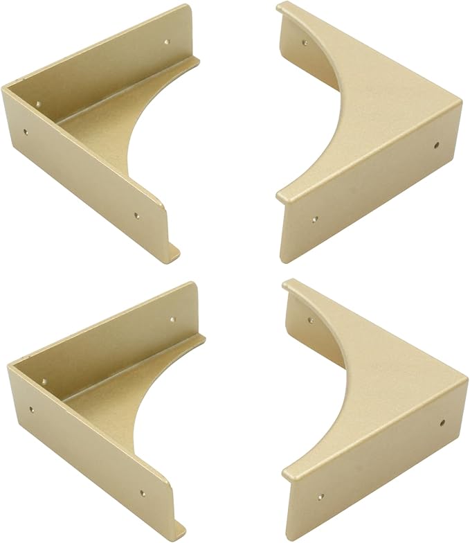 Bivethoi 4 Packs Bronze Box Corner Protectors, Edge Cover Safety Guard Furniture Decorative Metal Table Corner (2.76" x 0.79")