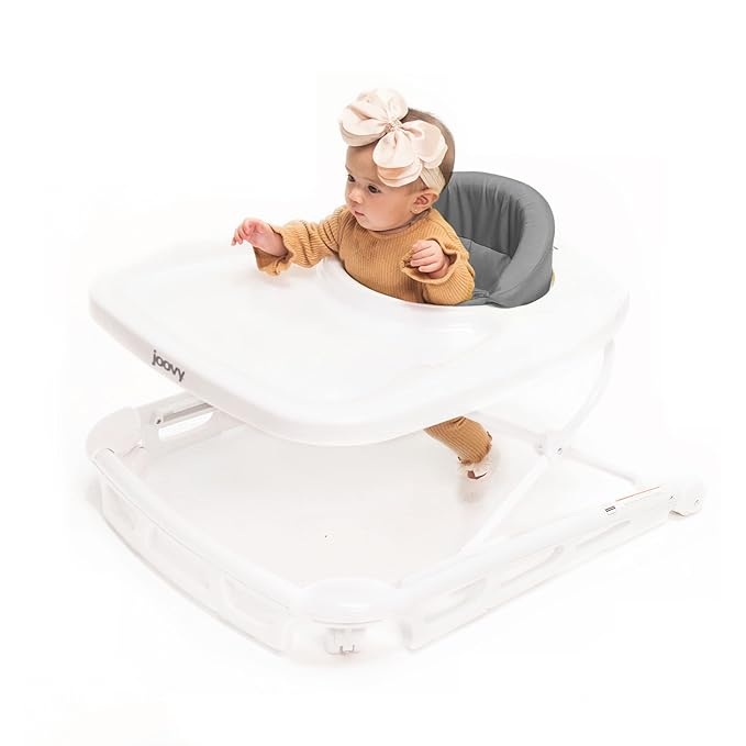 Joovy Nook High Chair Featuring Four-Position Adjustable Swing Open Tray, and Removable & Spoon Baby Walker & Activity Center Featuring Three Adjustable Heights