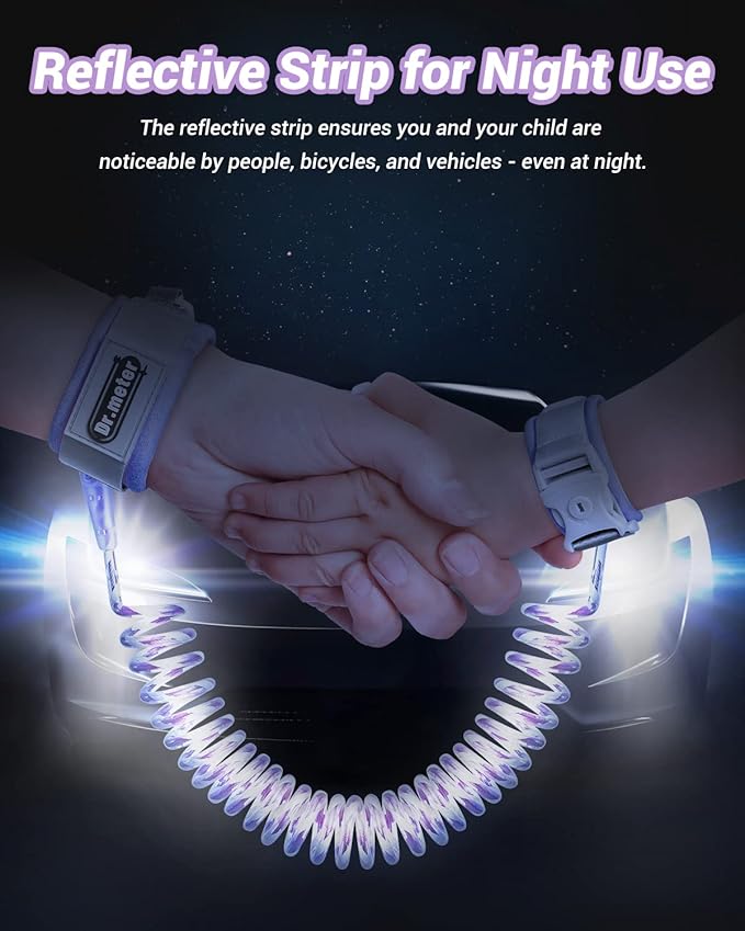 Dr.meter Anti Lost Wrist Link, Purple + Blue