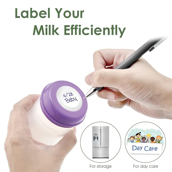 Maymom Storage Bottles Compatible with Lansinoh Pumps, Widemouth Version; Replace or Compatible with Laninoh Momma Bottles; 8 ct, 5oz
