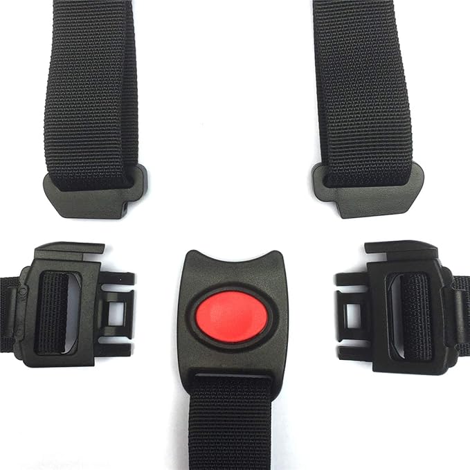 ZARPMA Baby 5 Point Harness Belt Adjustable Strap 2.5cm Width for Stroller High Chair Pram Buggy Children Kid Pushchair